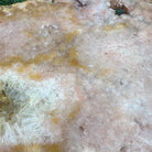 Natural Brazilian Pink Amethyst Side Table on a black metal base, 22" tall #1382-0009 - Brazil GemsBrazil GemsNatural Brazilian Pink Amethyst Side Table on a black metal base, 22" tall #1382-0009Tables: Side1382-0009