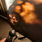 Natural Brazilian Pink Amethyst Side Table on a black metal base, 22" tall #1382-0010 - Brazil GemsBrazil GemsNatural Brazilian Pink Amethyst Side Table on a black metal base, 22" tall #1382-0010Tables: Side1382-0010