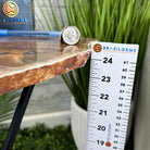 Natural Brown Jasper Side Table on a Black Metal Base, 24.6" Tall #1342BR-002 - Brazil GemsBrazil GemsNatural Brown Jasper Side Table on a Black Metal Base, 24.6" Tall #1342BR-002Tables: Side1342BR-002