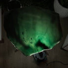 Natural Green Quartz Side Table on a Chrome Metal Base, 23.6" Tall #1341GQ-002 - Brazil GemsBrazil GemsNatural Green Quartz Side Table on a Chrome Metal Base, 23.6" Tall #1341GQ-002Tables: Side1341GQ-002