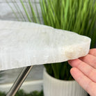 Natural Milky Quartz Side Table on Chrome Metal Base, 23.8" Tall #1341MQ-003 - Brazil GemsBrazil GemsNatural Milky Quartz Side Table on Chrome Metal Base, 23.8" Tall #1341MQ-003Tables: Side1341MQ-003