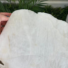 Natural Milky Quartz Side Table on Chrome Metal Base, 23.8" Tall #1341MQ-003 - Brazil GemsBrazil GemsNatural Milky Quartz Side Table on Chrome Metal Base, 23.8" Tall #1341MQ-003Tables: Side1341MQ-003