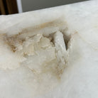 Natural Milky Quartz Side Table on Chrome Metal Base, 23.8" Tall #1341MQ-003 - Brazil GemsBrazil GemsNatural Milky Quartz Side Table on Chrome Metal Base, 23.8" Tall #1341MQ-003Tables: Side1341MQ-003