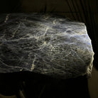 Natural Sodalite Side Table on Black Metal Base, 24.7" Tall #1342SO-002 - Brazil GemsBrazil GemsNatural Sodalite Side Table on Black Metal Base, 24.7" Tall #1342SO-002Tables: Side1342SO-002