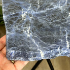 Natural Sodalite Side Table on Black Metal Base, 24.7" Tall #1342SO-002 - Brazil GemsBrazil GemsNatural Sodalite Side Table on Black Metal Base, 24.7" Tall #1342SO-002Tables: Side1342SO-002