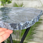 Natural Sodalite Side Table on Black Metal Base, 24.7" Tall #1342SO-002 - Brazil GemsBrazil GemsNatural Sodalite Side Table on Black Metal Base, 24.7" Tall #1342SO-002Tables: Side1342SO-002