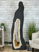 Open 2-Sided Brazilian Citrine Cathedral, 306.5 lbs and 67.8" tall #5608-0029 - Brazil GemsBrazil GemsOpen 2-Sided Brazilian Citrine Cathedral, 306.5 lbs and 67.8" tall #5608-0029Open 2-Sided Cathedrals5608-0029