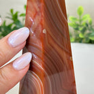 Orange Agate 4 - Sided Obelisk Tower, 6.2" Tall #3104OA - 002 - Brazil GemsBrazil GemsOrange Agate 4 - Sided Obelisk Tower, 6.2" Tall #3104OA - 002Obelisks3104OA - 002