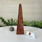 Orange Agate 4 - Sided Obelisk Tower, 6.2" Tall #3104OA - 002 - Brazil GemsBrazil GemsOrange Agate 4 - Sided Obelisk Tower, 6.2" Tall #3104OA - 002Obelisks3104OA - 002