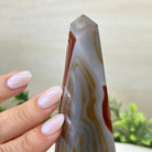 Orange Agate 4 - Sided Obelisk Tower, 7.1" Tall #3104OA - 001 - Brazil GemsBrazil GemsOrange Agate 4 - Sided Obelisk Tower, 7.1" Tall #3104OA - 001Obelisks3104OA - 001