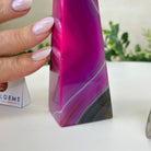 Pink Agate 4 - Sided Obelisk Tower, 6.6" Tall #3104PA - 001 - Brazil GemsBrazil GemsPink Agate 4 - Sided Obelisk Tower, 6.6" Tall #3104PA - 001Obelisks3104PA - 001