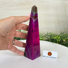 Pink Agate 4 - Sided Obelisk Tower, 6.6" Tall #3104PA - 001 - Brazil GemsBrazil GemsPink Agate 4 - Sided Obelisk Tower, 6.6" Tall #3104PA - 001Obelisks3104PA - 001