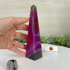 Pink Agate 4 - Sided Obelisk Tower, 6.6" Tall #3104PA - 001 - Brazil GemsBrazil GemsPink Agate 4 - Sided Obelisk Tower, 6.6" Tall #3104PA - 001Obelisks3104PA - 001