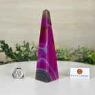 Pink Agate 4 - Sided Obelisk Tower, 6.6" Tall #3104PA - 001 - Brazil GemsBrazil GemsPink Agate 4 - Sided Obelisk Tower, 6.6" Tall #3104PA - 001Obelisks3104PA - 001