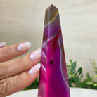 Pink Agate 4 - Sided Obelisk Tower, 6.6" Tall #3104PA - 001 - Brazil GemsBrazil GemsPink Agate 4 - Sided Obelisk Tower, 6.6" Tall #3104PA - 001Obelisks3104PA - 001