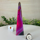 Pink Agate 4 - Sided Obelisk Tower, 6.6" Tall #3104PA - 001 - Brazil GemsBrazil GemsPink Agate 4 - Sided Obelisk Tower, 6.6" Tall #3104PA - 001Obelisks3104PA - 001