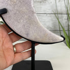 Pink Amethyst Crescent Moon Polished Geode, 2.6 lbs and 10.75" Tall #5740-0015 by Brazil Gems - Brazil GemsBrazil GemsPink Amethyst Crescent Moon Polished Geode, 2.6 lbs and 10.75" Tall #5740-0015 by Brazil GemsCrescent Moons5740-0015