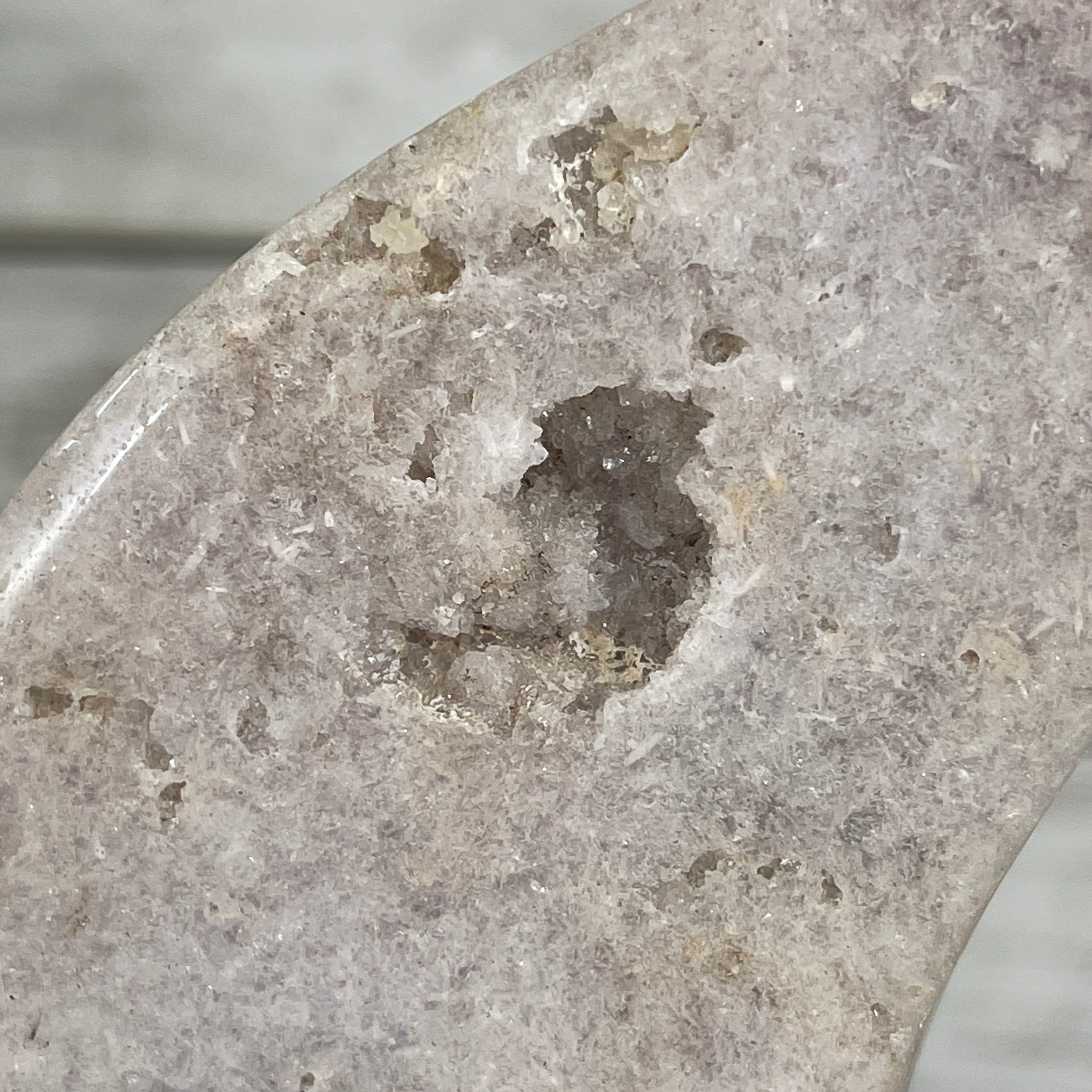Pink Amethyst Crescent Moon Polished Geode, 2.6 lbs and 10.75" Tall #5740-0015 by Brazil Gems - Brazil GemsBrazil GemsPink Amethyst Crescent Moon Polished Geode, 2.6 lbs and 10.75" Tall #5740-0015 by Brazil GemsCrescent Moons5740-0015