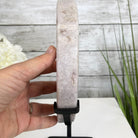 Pink Amethyst Crescent Moon Polished Geode, 2.6 lbs and 10.75" Tall #5740-0015 by Brazil Gems - Brazil GemsBrazil GemsPink Amethyst Crescent Moon Polished Geode, 2.6 lbs and 10.75" Tall #5740-0015 by Brazil GemsCrescent Moons5740-0015