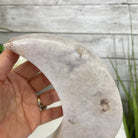 Pink Amethyst Crescent Moon Polished Geode, 3.1 lbs and 10.75" Tall #5740-0017 by Brazil Gems - Brazil GemsBrazil GemsPink Amethyst Crescent Moon Polished Geode, 3.1 lbs and 10.75" Tall #5740-0017 by Brazil GemsCrescent Moons5740-0017