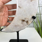 Pink Amethyst Crescent Moon Polished Geode, 3.1 lbs and 10.75" Tall #5740-0017 by Brazil Gems - Brazil GemsBrazil GemsPink Amethyst Crescent Moon Polished Geode, 3.1 lbs and 10.75" Tall #5740-0017 by Brazil GemsCrescent Moons5740-0017