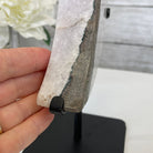 Pink Amethyst Crescent Moon Polished Geode, 3.5 lbs and 10.75" Tall #5740-0021 by Brazil Gems - Brazil GemsBrazil GemsPink Amethyst Crescent Moon Polished Geode, 3.5 lbs and 10.75" Tall #5740-0021 by Brazil GemsCrescent Moons5740-0021
