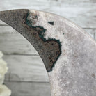 Pink Amethyst Crescent Moon Polished Geode, 3.5 lbs and 10.75" Tall #5740-0021 by Brazil Gems - Brazil GemsBrazil GemsPink Amethyst Crescent Moon Polished Geode, 3.5 lbs and 10.75" Tall #5740-0021 by Brazil GemsCrescent Moons5740-0021