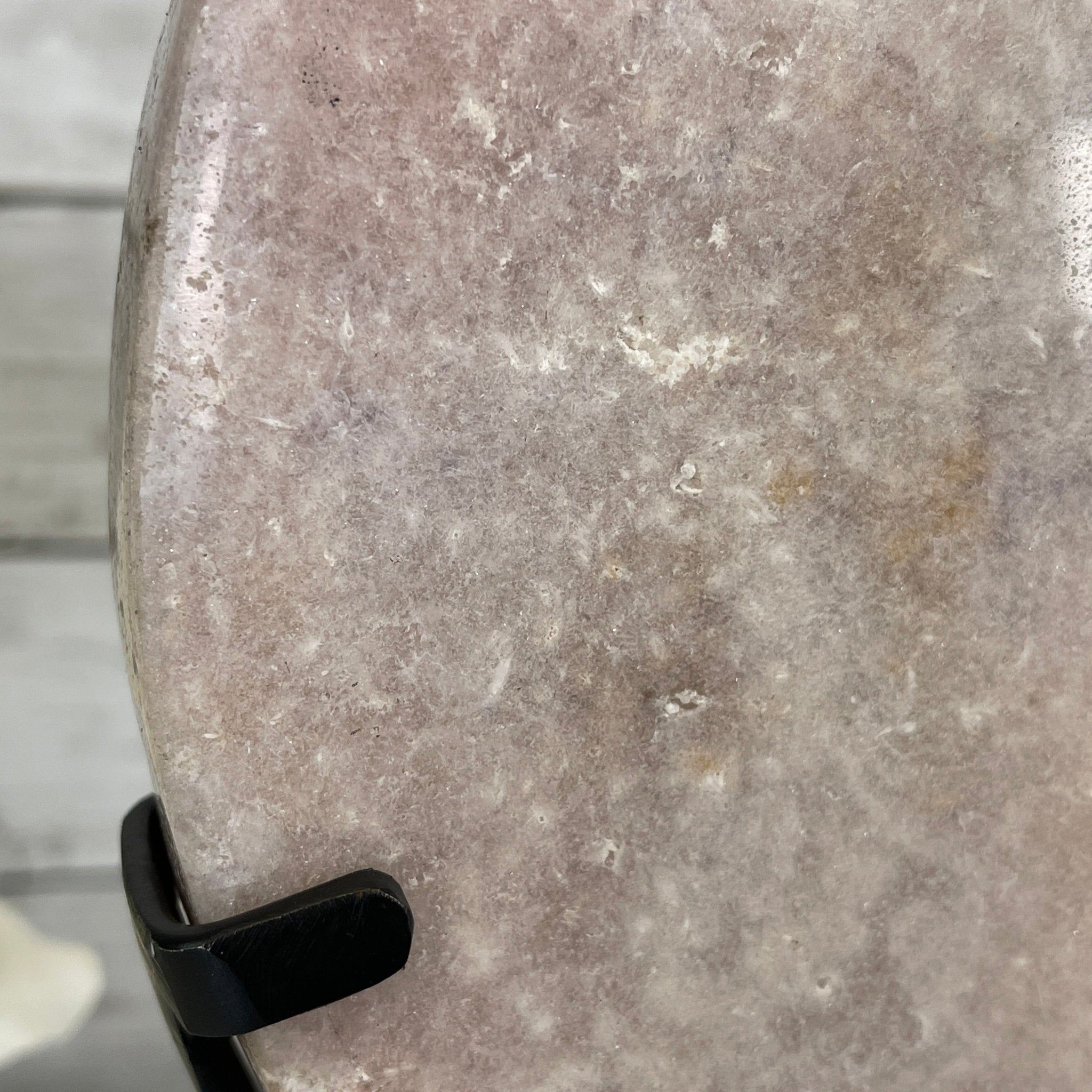 Pink Amethyst Crescent Moon Polished Geode, 4.8 lbs and 13.3" Tall #5740-0025 by Brazil Gems - Brazil GemsBrazil GemsPink Amethyst Crescent Moon Polished Geode, 4.8 lbs and 13.3" Tall #5740-0025 by Brazil GemsCrescent Moons5740-0025