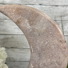 Pink Amethyst Crescent Moon Polished Geode, 4.8 lbs and 13.3" Tall #5740-0025 by Brazil Gems - Brazil GemsBrazil GemsPink Amethyst Crescent Moon Polished Geode, 4.8 lbs and 13.3" Tall #5740-0025 by Brazil GemsCrescent Moons5740-0025