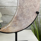 Pink Amethyst Crescent Moon Polished Geode, 4.8 lbs and 13.3" Tall #5740-0025 by Brazil Gems - Brazil GemsBrazil GemsPink Amethyst Crescent Moon Polished Geode, 4.8 lbs and 13.3" Tall #5740-0025 by Brazil GemsCrescent Moons5740-0025