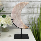 Pink Amethyst Crescent Moon Polished Geode, 4.8 lbs and 13.3" Tall #5740-0025 by Brazil Gems - Brazil GemsBrazil GemsPink Amethyst Crescent Moon Polished Geode, 4.8 lbs and 13.3" Tall #5740-0025 by Brazil GemsCrescent Moons5740-0025
