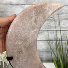 Pink Amethyst Crescent Moon Polished Geode, 4.8 lbs and 13.3" Tall #5740-0025 by Brazil Gems - Brazil GemsBrazil GemsPink Amethyst Crescent Moon Polished Geode, 4.8 lbs and 13.3" Tall #5740-0025 by Brazil GemsCrescent Moons5740-0025