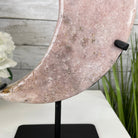 Pink Amethyst Crescent Moon Polished Geode, 5.4 lbs and 13.3" Tall #5740-0027 by Brazil Gems - Brazil GemsBrazil GemsPink Amethyst Crescent Moon Polished Geode, 5.4 lbs and 13.3" Tall #5740-0027 by Brazil GemsCrescent Moons5740-0027