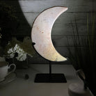 Pink Amethyst Crescent Moon Polished Geode, 5.4 lbs and 13.3" Tall #5740-0027 by Brazil Gems - Brazil GemsBrazil GemsPink Amethyst Crescent Moon Polished Geode, 5.4 lbs and 13.3" Tall #5740-0027 by Brazil GemsCrescent Moons5740-0027