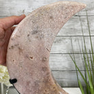 Pink Amethyst Crescent Moon Polished Geode, 5.4 lbs and 13.3" Tall #5740-0027 by Brazil Gems - Brazil GemsBrazil GemsPink Amethyst Crescent Moon Polished Geode, 5.4 lbs and 13.3" Tall #5740-0027 by Brazil GemsCrescent Moons5740-0027