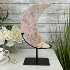 Pink Amethyst Crescent Moon Polished Geode, 5.4 lbs and 13.3" Tall #5740-0027 by Brazil Gems - Brazil GemsBrazil GemsPink Amethyst Crescent Moon Polished Geode, 5.4 lbs and 13.3" Tall #5740-0027 by Brazil GemsCrescent Moons5740-0027