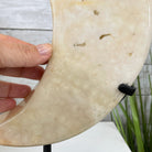 Pink Amethyst Crescent Moon Polished Geode, 5.9 lbs and 13.3" Tall #5740-0029 by Brazil Gems - Brazil GemsBrazil GemsPink Amethyst Crescent Moon Polished Geode, 5.9 lbs and 13.3" Tall #5740-0029 by Brazil GemsCrescent Moons5740-0029