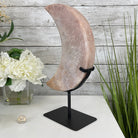 Pink Amethyst Crescent Moon Polished Geode, 6.3 lbs and 13.3" Tall #5740-0030 by Brazil Gems - Brazil GemsBrazil GemsPink Amethyst Crescent Moon Polished Geode, 6.3 lbs and 13.3" Tall #5740-0030 by Brazil GemsCrescent Moons5740-0030