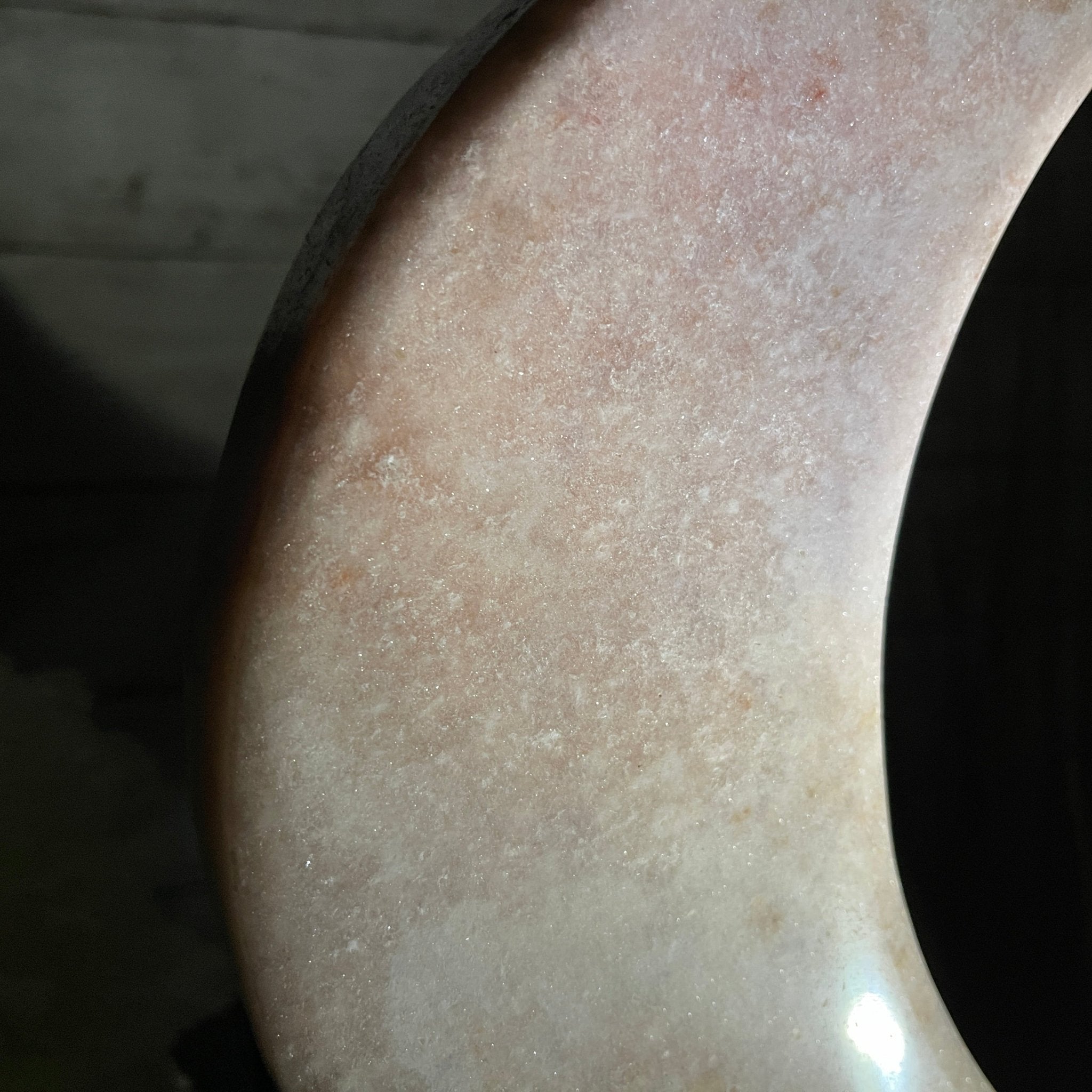 Pink Amethyst Crescent Moon Polished Geode, 6.3 lbs and 13.3" Tall #5740-0030 by Brazil Gems - Brazil GemsBrazil GemsPink Amethyst Crescent Moon Polished Geode, 6.3 lbs and 13.3" Tall #5740-0030 by Brazil GemsCrescent Moons5740-0030