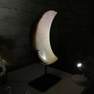 Pink Amethyst Crescent Moon Polished Geode, 6.3 lbs and 13.3" Tall #5740-0030 by Brazil Gems - Brazil GemsBrazil GemsPink Amethyst Crescent Moon Polished Geode, 6.3 lbs and 13.3" Tall #5740-0030 by Brazil GemsCrescent Moons5740-0030