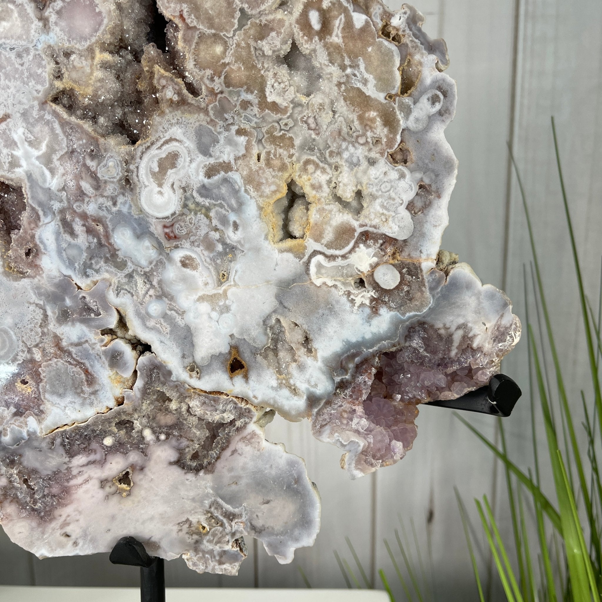 Pink Amethyst Slice on a Stand, 12.1 lbs and 20.5" Tall #5742-0004 by Brazil Gems - Brazil GemsBrazil GemsPink Amethyst Slice on a Stand, 12.1 lbs and 20.5" Tall #5742-0004 by Brazil GemsSlices on Fixed Bases5742-0004