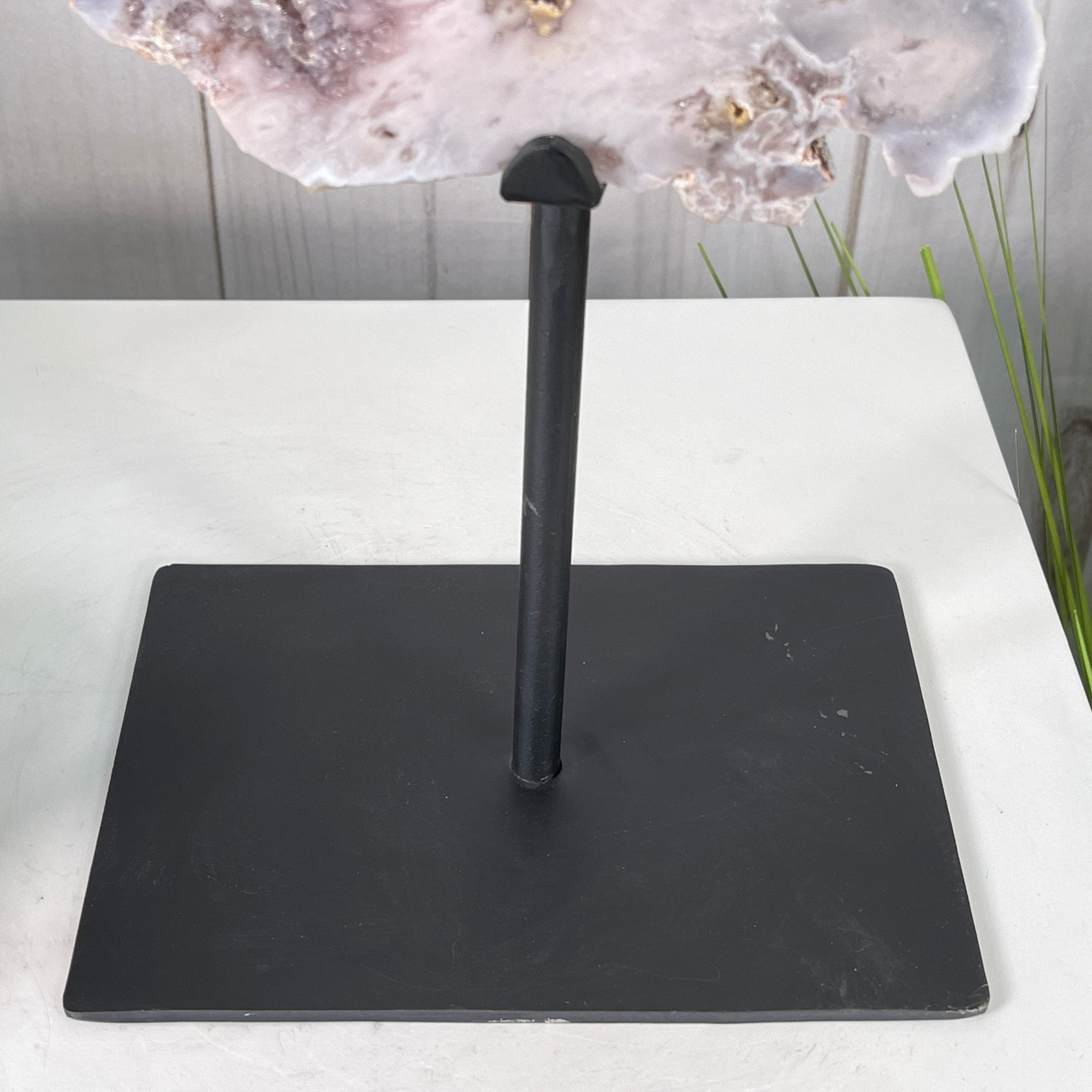 Pink Amethyst Slice on a Stand, 12.1 lbs and 20.5" Tall #5742-0004 by Brazil Gems - Brazil GemsBrazil GemsPink Amethyst Slice on a Stand, 12.1 lbs and 20.5" Tall #5742-0004 by Brazil GemsSlices on Fixed Bases5742-0004