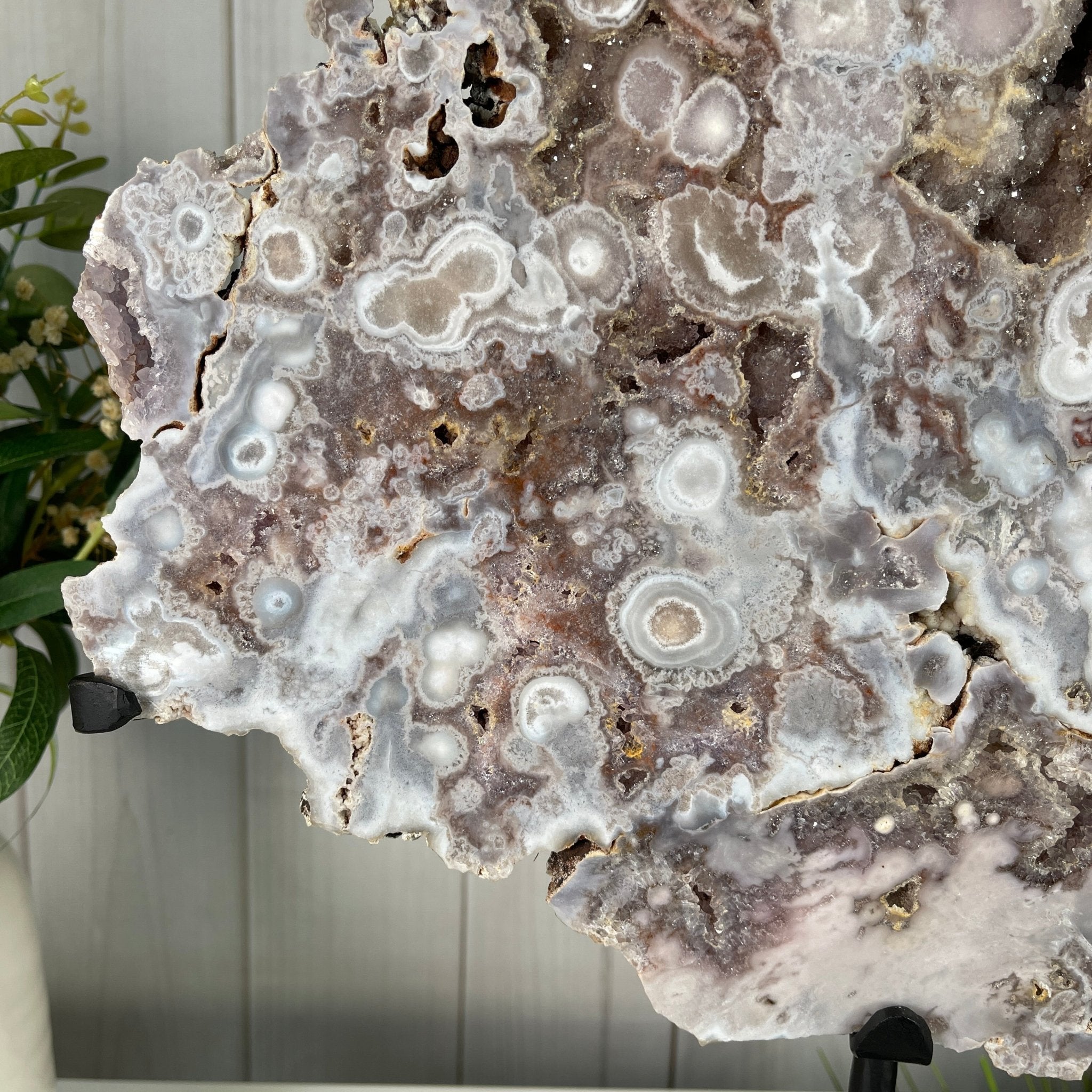 Pink Amethyst Slice on a Stand, 12.1 lbs and 20.5" Tall #5742-0004 by Brazil Gems - Brazil GemsBrazil GemsPink Amethyst Slice on a Stand, 12.1 lbs and 20.5" Tall #5742-0004 by Brazil GemsSlices on Fixed Bases5742-0004