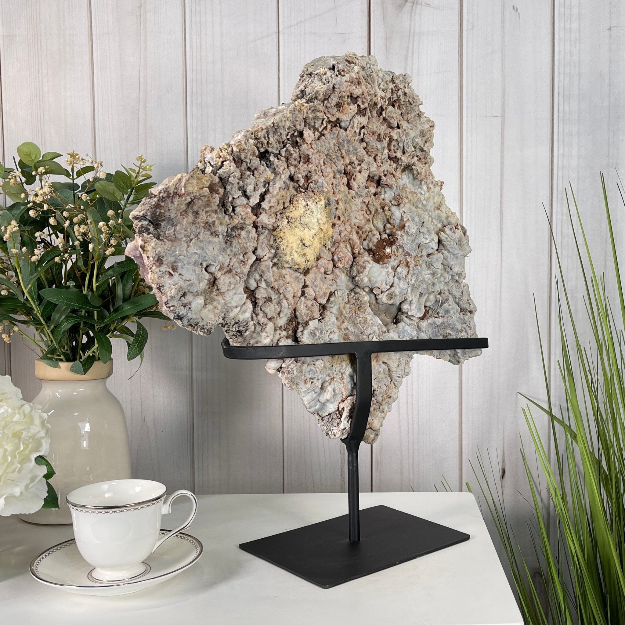 Pink Amethyst Slice on a Stand, 16.1 lbs and 20.4" Tall #5742-0003 by Brazil Gems - Brazil GemsBrazil GemsPink Amethyst Slice on a Stand, 16.1 lbs and 20.4" Tall #5742-0003 by Brazil GemsSlices on Fixed Bases5742-0003