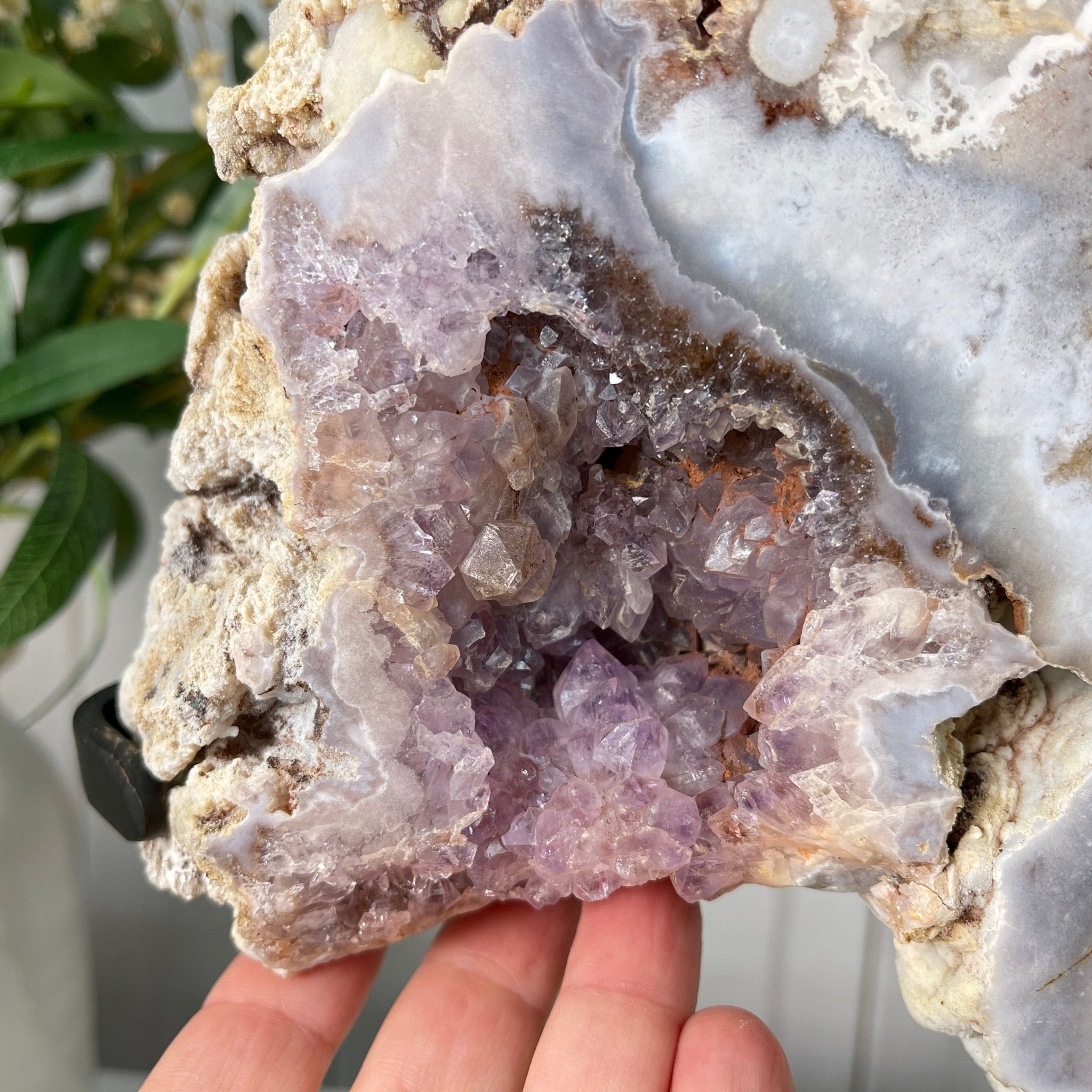 Pink Amethyst Slice on a Stand, 16.1 lbs and 20.4" Tall #5742-0003 by Brazil Gems - Brazil GemsBrazil GemsPink Amethyst Slice on a Stand, 16.1 lbs and 20.4" Tall #5742-0003 by Brazil GemsSlices on Fixed Bases5742-0003