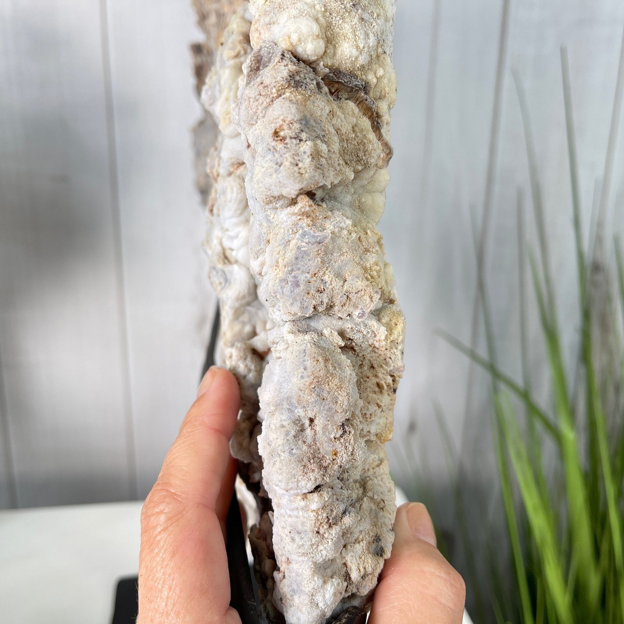 Pink Amethyst Slice on a Stand, 16.1 lbs and 20.4" Tall #5742-0003 by Brazil Gems - Brazil GemsBrazil GemsPink Amethyst Slice on a Stand, 16.1 lbs and 20.4" Tall #5742-0003 by Brazil GemsSlices on Fixed Bases5742-0003