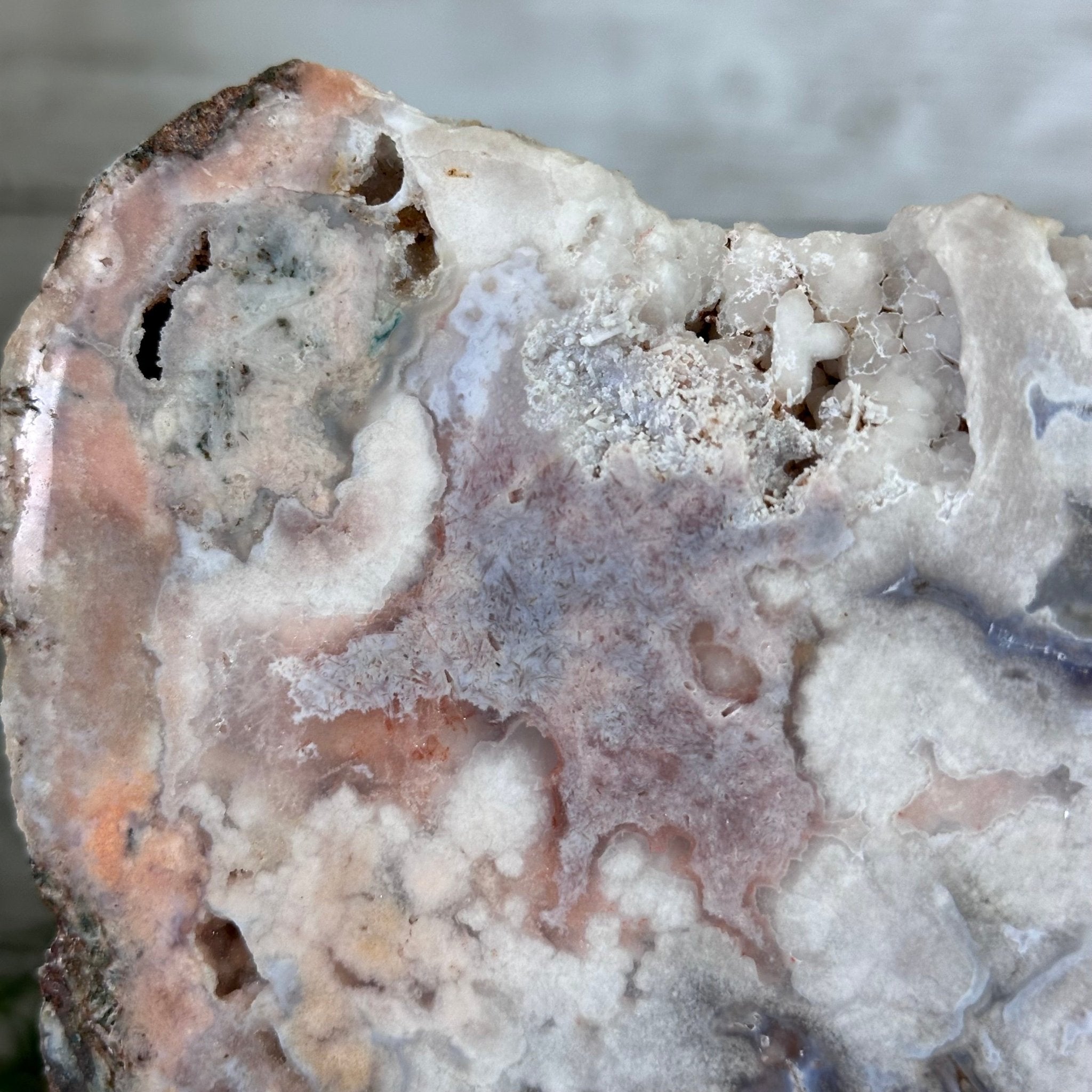 Pink Amethyst Slice on a Stand, 2.1 lbs and 9" Tall #5742-0128 - Brazil GemsBrazil GemsPink Amethyst Slice on a Stand, 2.1 lbs and 9" Tall #5742-0128Slices on Fixed Bases5742-0128