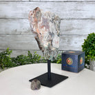 Pink Amethyst Slice on a Stand, 2.1 lbs and 9" Tall #5742-0128 - Brazil GemsBrazil GemsPink Amethyst Slice on a Stand, 2.1 lbs and 9" Tall #5742-0128Slices on Fixed Bases5742-0128