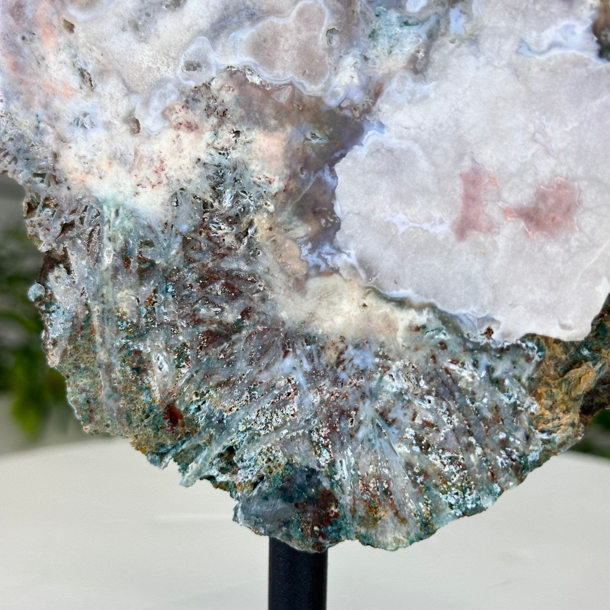 Pink Amethyst Slice on a Stand, 2.1 lbs and 9" Tall #5742-0128 - Brazil GemsBrazil GemsPink Amethyst Slice on a Stand, 2.1 lbs and 9" Tall #5742-0128Slices on Fixed Bases5742-0128