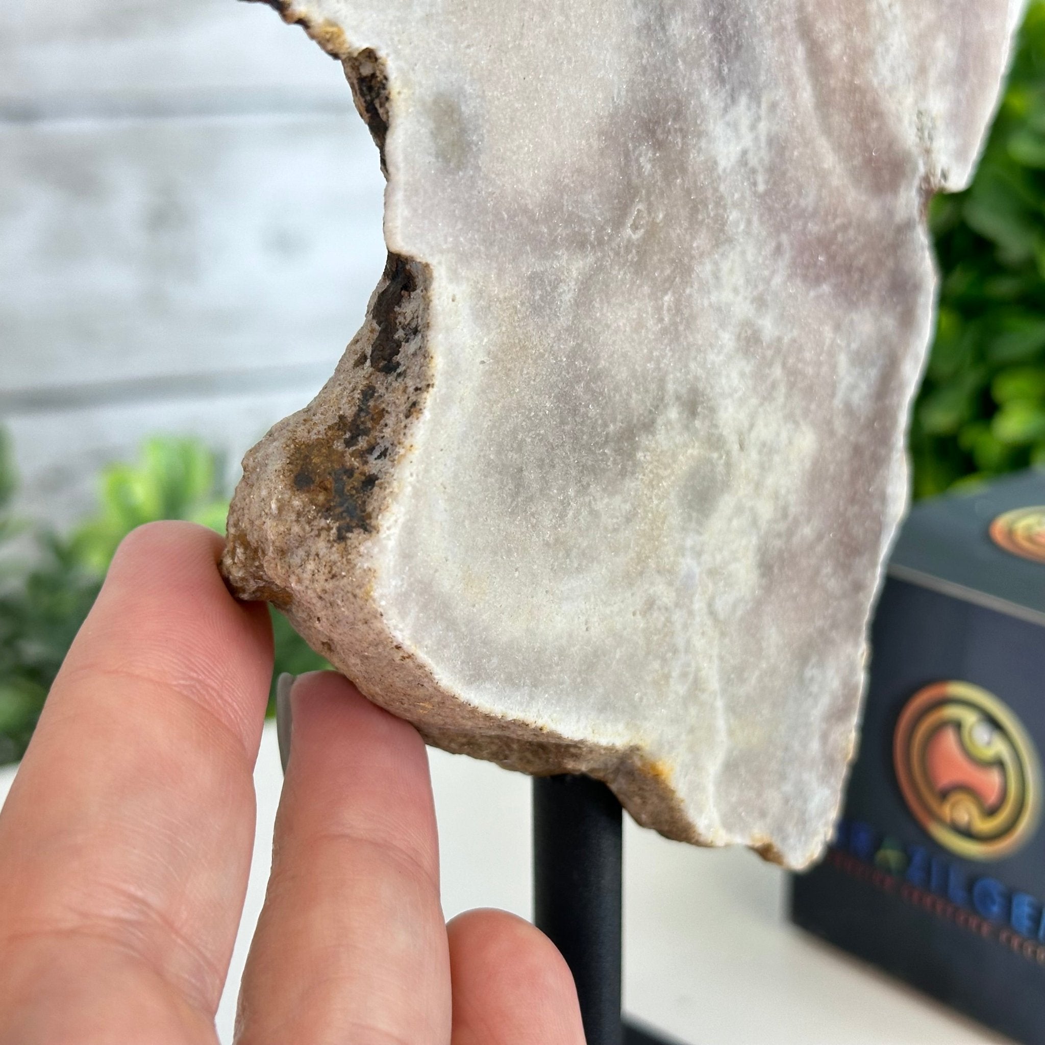 Pink Amethyst Slice on a Stand, 2.2 lbs and 10.5" Tall #5742-0126 - Brazil GemsBrazil GemsPink Amethyst Slice on a Stand, 2.2 lbs and 10.5" Tall #5742-0126Slices on Fixed Bases5742-0126